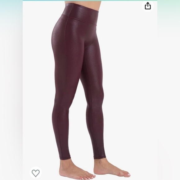 Tagoo Pants - Tagoo Faux Leather Dressy Leggings Women Tummy Control High Waisted Medium NWT